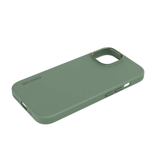 Decoded iPhone 15 Pro Max Kuori Silikoni Takakansi Sage Leaf Green