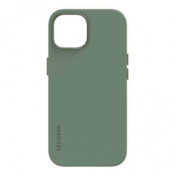 Decoded iPhone 15 Pro Max Kuori Silikoni Takakansi Sage Leaf Green