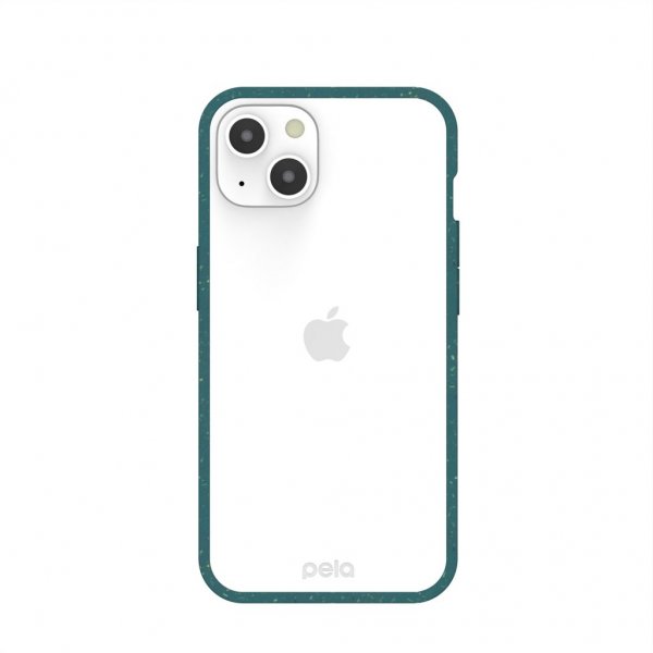 Pela iPhone 13 -kuori, ympäristöystävällinen läpinäkyvä vihreä