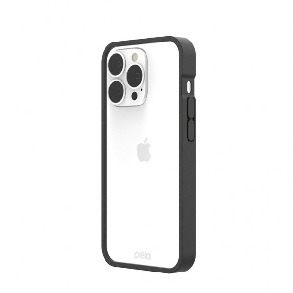 Pela iPhone 13 Pro Eco Friendly kirkas kuori, musta