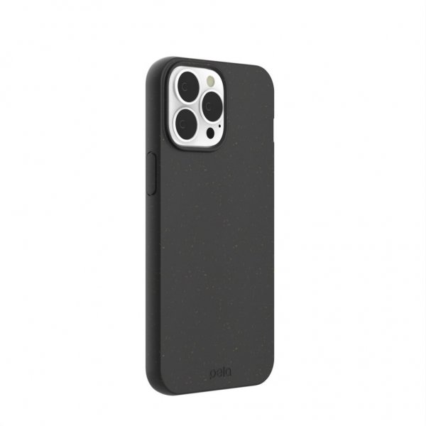 Pela iPhone 13 Pro Max -kuori, ympäristöystävällinen, klassinen musta