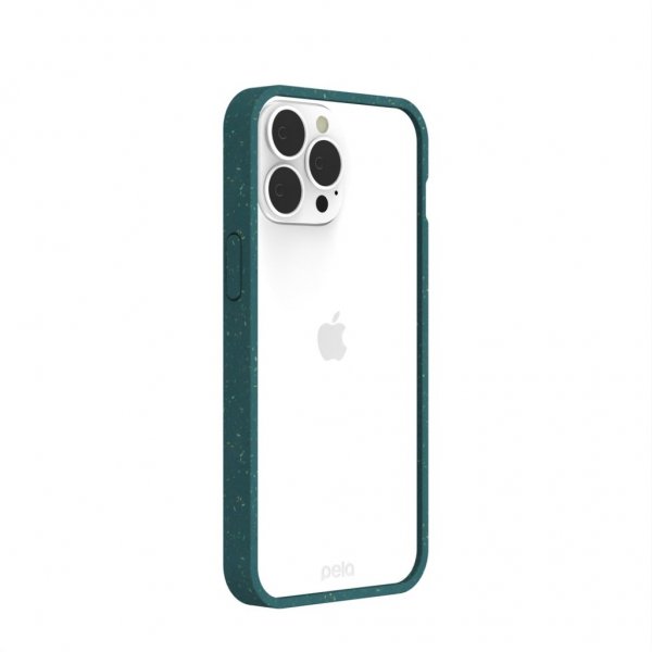 Pela iPhone 13 Pro Max -kuori, ympäristöystävällinen, läpinäkyvä, vihreä