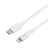 Deltaco-kaapeli USB-C–Lightning-liitin 2 m, valkoinen