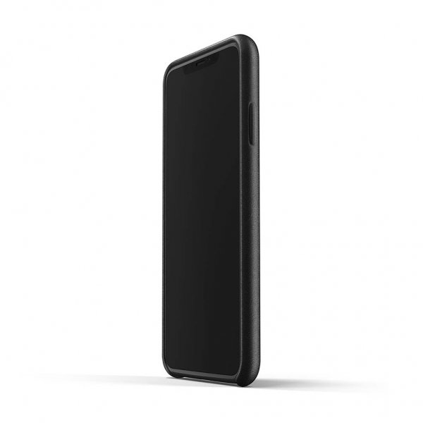 Mujjo iPhone Xs Max Kuori Täysnahkakotelo Oliivinvihreä