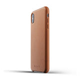 Mujjo iPhone Xs Max Kuori Täysnahkakotelo Ruskea
