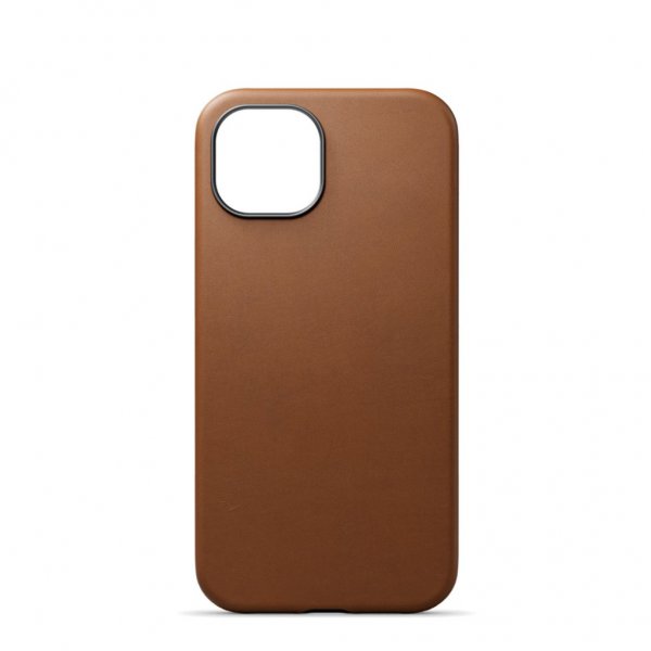 Journey iPhone 13 -kotelo, aitoa nahkaa, MagSafe, Tan
