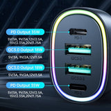 Joyroom Autolaturi JR-CL29 70W 4-porttinen autolaturi