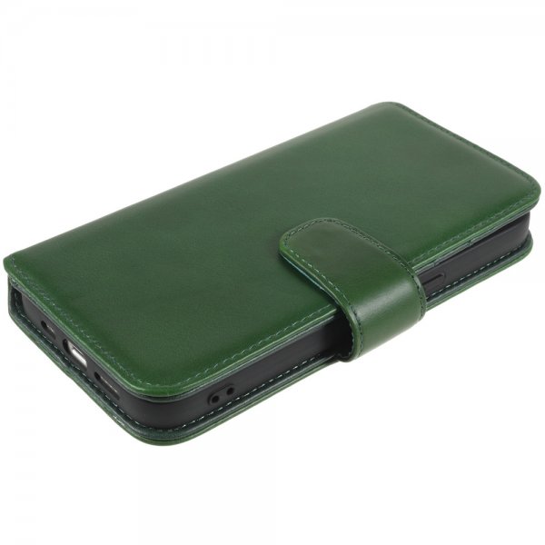 Nordic Covers iPhone 14 Plus Essential Leather -suojakotelo, Juniper Green