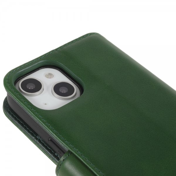 Nordic Covers iPhone 14 Plus Essential Leather -suojakotelo, Juniper Green