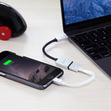 Just Mobile Adapteri USB-C–USB AluCable Musta Hopea