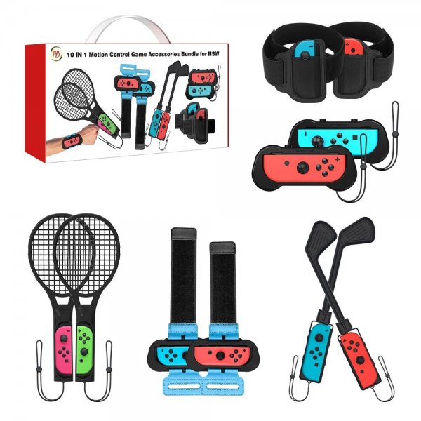 JYS NS215 10-in-1 Sporttarvikesarja Nintendo Switchille