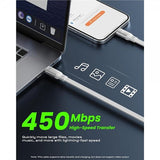 iOttie-kaapeli 100W sisäänvedettävä USB-C, 2 kpl, valkoinen