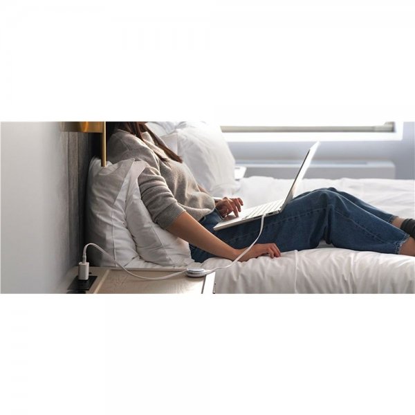 iOttie-kaapeli 100W sisäänvedettävä USB-C, 2 kpl, valkoinen