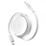 iOttie-kaapeli 100W sisäänvedettävä USB-C, 2 kpl, valkoinen