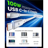 iOttie-kaapeli 100W sisäänvedettävä USB-C, 2 kpl, valkoinen