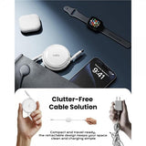 iOttie-kaapeli 100W sisäänvedettävä USB-C, 2 kpl, valkoinen