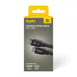 Aqiila Kabel Cablebird CB12 USB-C–USB-C 240 W 2 m Musta