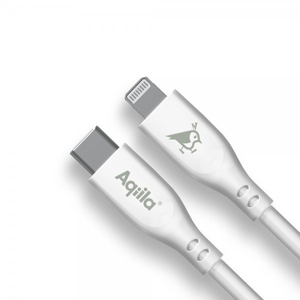 Aqiila Kabel Cablebird CS21 USB-C–Lightning 60W 1m, valkoinen