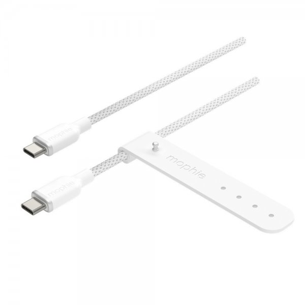 Mophie Chargestream USB-C–USB-C -kaapeli 1 m, valkoinen