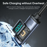 Joyroom Kabel Digital Display Pikalatauskaapeli USB-C–USB-C 100W 1.2m