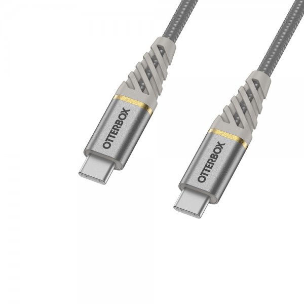 Otterbox Kaapeli Pikalataus Premium USB-C-USB-C-kaapeli 1m Silver Dust