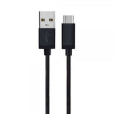 Xqisit Punottu USB-A–USB-C-kaapeli, 1,8 m, musta