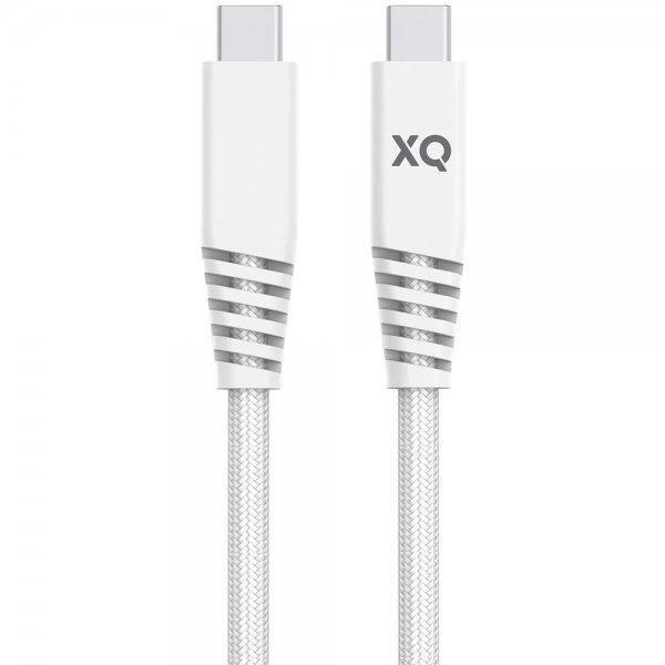 Xqisit Punottu USB-C–USB-C-kaapeli 2 m, valkoinen
