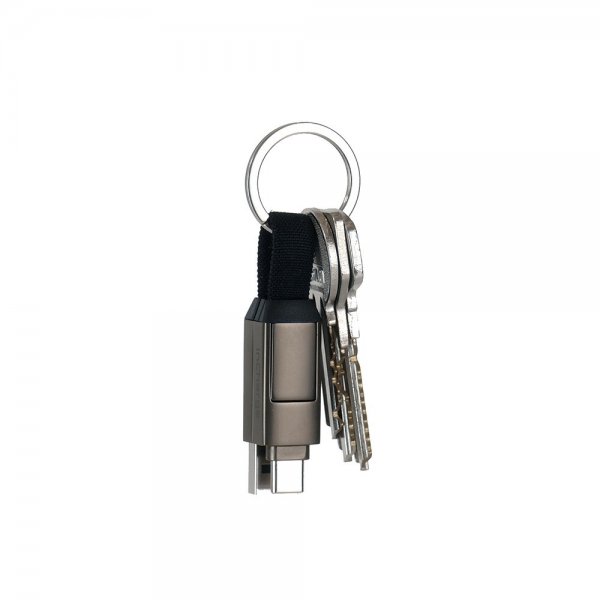 Rolling Square inCharge 6 -avainrengaskaapeli, Mercury Gray