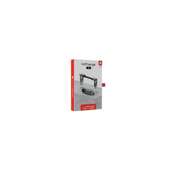 Rolling Square inCharge 6 -avainrengaskaapeli, Mercury Gray