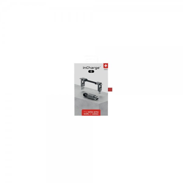 Rolling Square inCharge 6 -avainrengaskaapeli, Mercury Gray