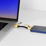 Rolling Square Kabel inCharge 6 -avaimenperä, Saturn Gold