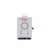 Rolling Square inCharge XL 100W 3m 6in1 -kaapeli, Glacier White