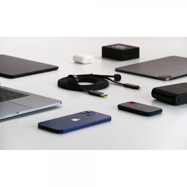 Rolling Square inCharge XL 100W 3m 6in1 -kaapeli, Urban Black