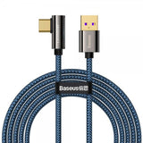 Baseus Legend Series USB-A–USB-C -kaapeli, 2 m, sininen