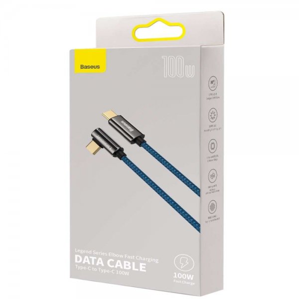 Baseus Legend Series USB-C–USB-C-kaapeli, 1 m, sininen