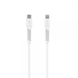 Fixed Kaapeli Liquid Silicone USB-C/Lightning 1.2m Valkoinen