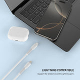 Fixed Kaapeli Liquid Silicone USB-C/Lightning 1.2m Valkoinen