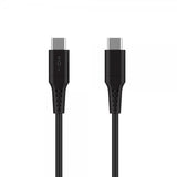 Fixed Kabel Liquid Silicone USB-C/USB-C 0.3m Musta