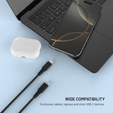 Fixed Kabel Liquid Silicone USB-C/USB-C 0.3m Musta