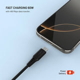 Fixed Kabel Liquid Silicone USB-C/USB-C 0.3m Musta