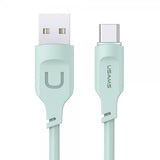 USAMS Kabel Lithe Series USB-A/USB-C 1.2 m Vihreä