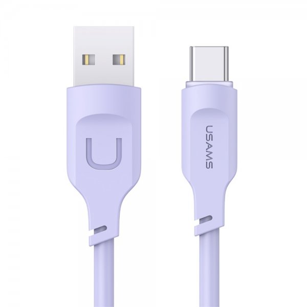 USAMS Lithe Series USB-A/USB-C -kaapeli 1,2 m, violetti