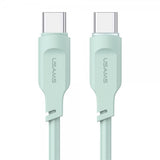 USAMS Lithe Series USB-C/USB-C -kaapeli 1,2 m vihreä