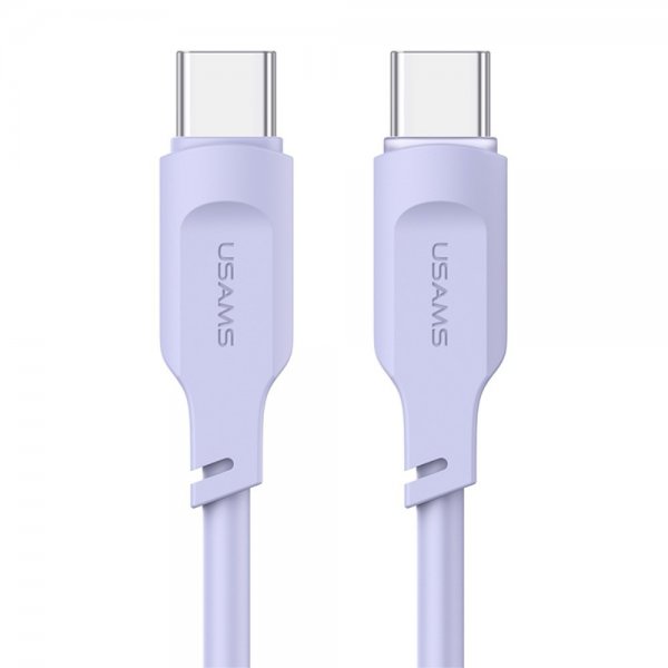 USAMS Lithe Series USB-C/USB-C -kaapeli, 1,2 m, violetti