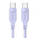 USAMS Lithe Series USB-C/USB-C -kaapeli, 1,2 m, violetti