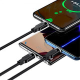 USAMS Cable Lithe Series USB-C/USB-C 1,2 m Musta
