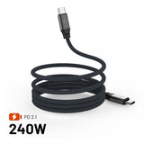 Kiinteä kaapeli Magneettinen USB-C–USB-C 240W 1.2m