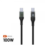 Kiinteä kaapeli näytöllä USB-C/USB-C 100W 1.2m