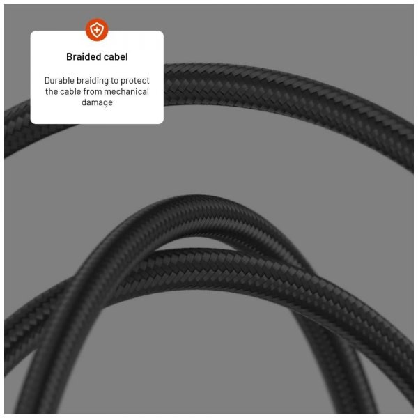 Kiinteä kaapeli näytöllä USB-C/USB-C 100W 1.2m