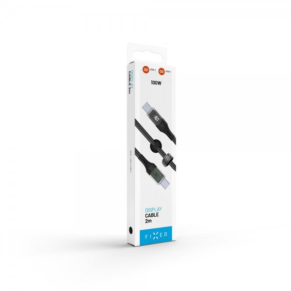 Kiinteä kaapeli näytöllä USB-C/USB-C 100W 2m